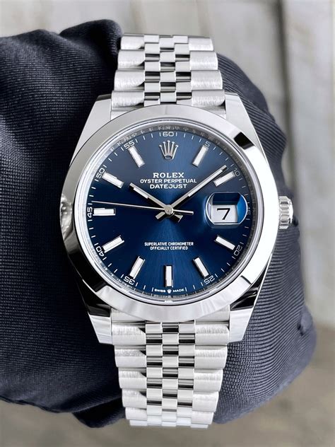 rolex blue dial 41mm|2022 rolex datejust 41mm.